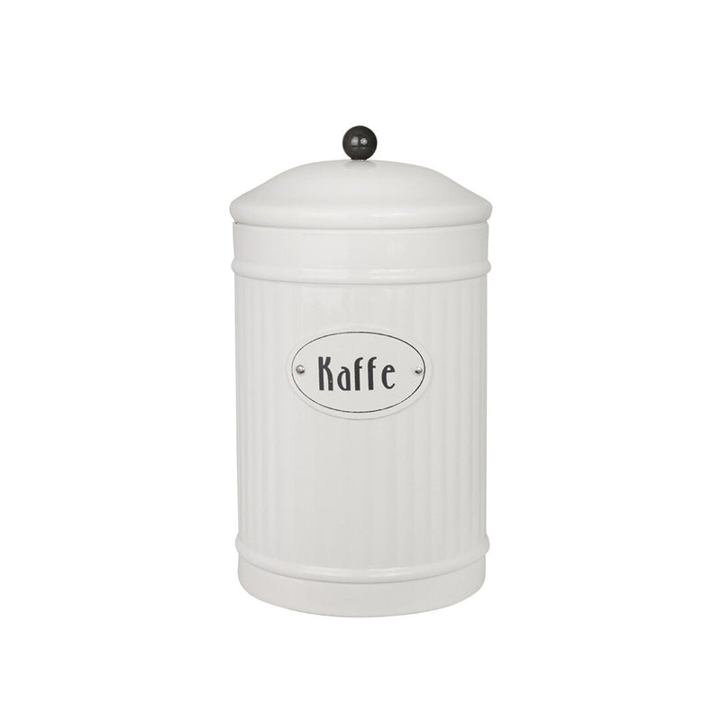Strömshaga Kaffeedose Hugo mit Deckel, Weiß, 21 cm